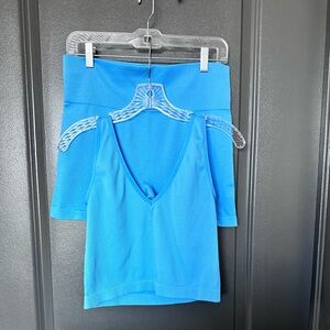 Colsie Ribbed Bralette + Short Set